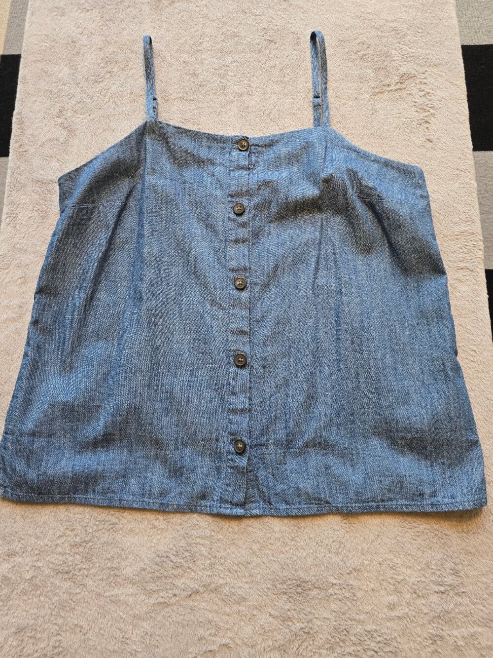 OLD NAVY Denim Button-up Cami  Jean Tank Top size medium